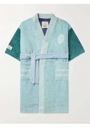 Gallery Dept. - Chateau Josue Logo-Embroidered Upcycled Cotton-Terry Robe - Men - Blue - M
