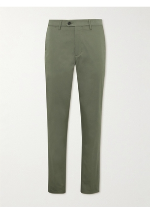 Dunhill - Mayfair Straight-Leg Cotton-Blend Suit Trousers - Men - Green - IT 46
