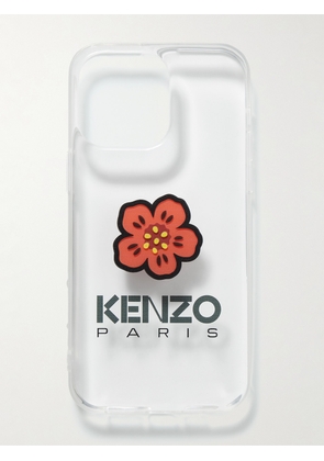 KENZO - Logo-Print PVC iPhone 14 Pro Max Phone Case - Men - Neutrals