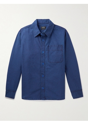A.P.C. - Basile Cotton-Canvas Overshirt - Men - Blue - XS