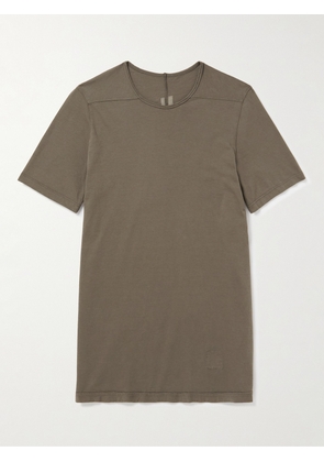 DRKSHDW By Rick Owens - Level Panelled Cotton-Jersey T-Shirt - Men - Brown - XS