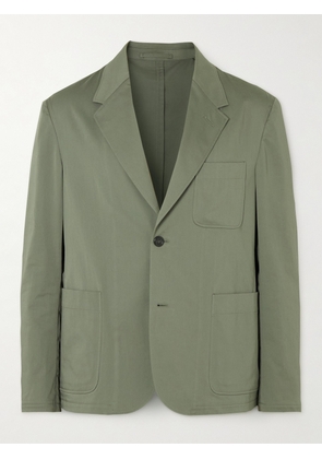 Dunhill - Stretch Cotton and Silk-Blend Suit Jacket - Men - Green - IT 46