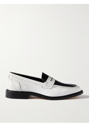 VINNY's - Townee Two-Tone Leather Penny Loafers - Men - White - EU 40