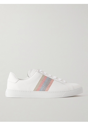 Paul Smith - Hansen Embroidered Leather Sneakers - Men - Neutrals - UK 6