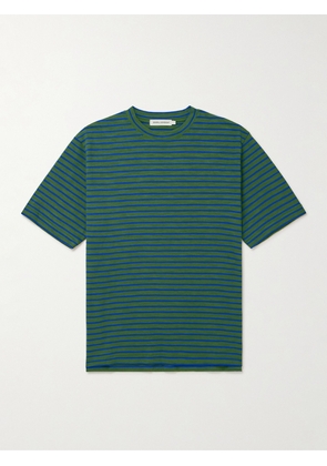GENERAL ADMISSION - Striped Cotton-Blend Jersey T-Shirt - Men - Green - S