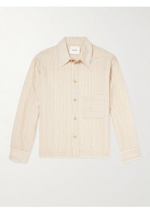 RÓHE - Striped Seersucker Shirt - Men - Neutrals - IT 46