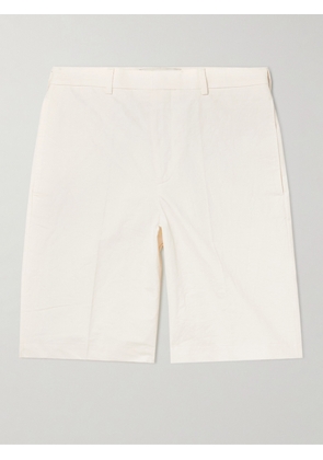 RÓHE - Crushed Straight-Leg Cotton and Linen-Blend Shorts - Men - White - IT 46