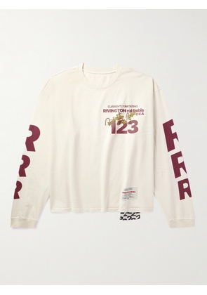 RRR123 - C.V.A. NYC Logo-Print Cotton-Jersey T-Shirt - Men - White - 1