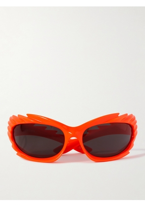 Balenciaga - Spike Acetate Sunglasses - Men - Orange