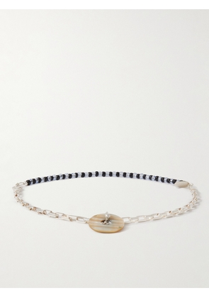 SANT' ANGELO - Basta Sterling Silver and Shell Beaded Anklet - Men - Silver