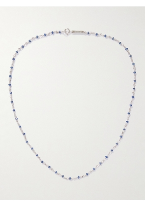 PEARLS BEFORE SWINE - Taeus Silver Sapphire Necklace - Men - Silver