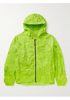 STONE ISLAND SHADOW PROJECT - Logo-Appliquéd Crinkled Reps Nylon Hooded Jacket - Men - Green - S