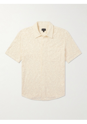 Club Monaco - Crocheted Cotton Shirt - Men - Neutrals - XS