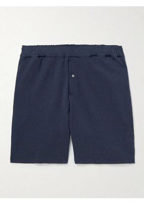 Mr P. - Cotton-Jersey Pyjama Shorts - Men - Blue - XS