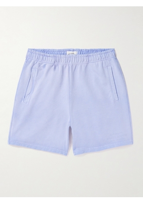 SATURDAYS NYC - Austin Sunbaked Straight-Leg Cotton-Jersey Shorts - Men - Blue - S