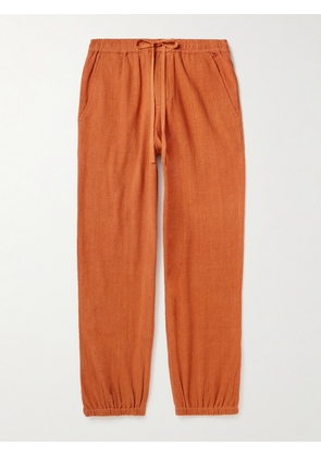 SMR DAYS - Laguna Cotton Drawstring Trousers - Men - Orange - S