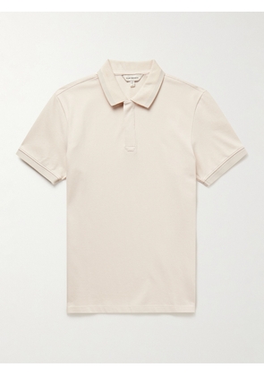 Club Monaco - Feeder Stretch-Cotton Piqué Polo Shirt - Men - Neutrals - XS