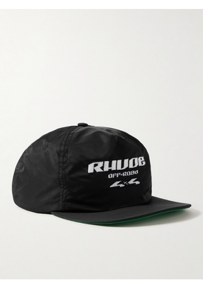 Rhude - Logo-Embroidered Nylon and Twill Baseball Cap - Men - Black