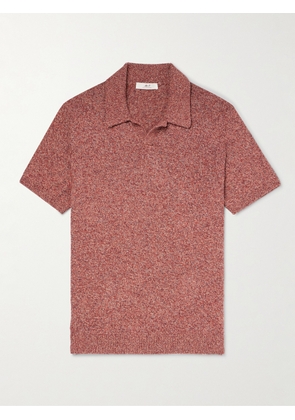 Mr P. - Cotton and Linen-Blend Polo Shirt - Men - Red - XS