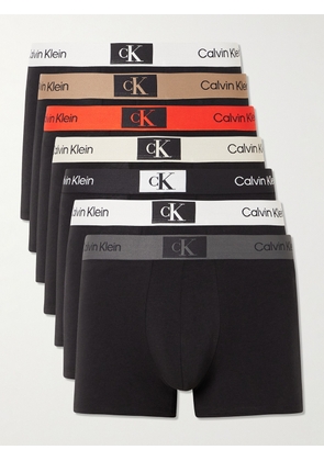 Calvin Klein Underwear - Seven-Pack Stretch-Cotton Boxer Briefs - Men - Black - S