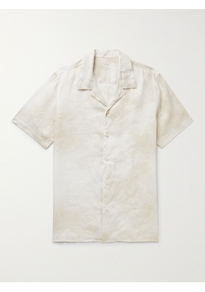 Altea - Baker Camp-Collar Linen Shirt - Men - Neutrals - S
