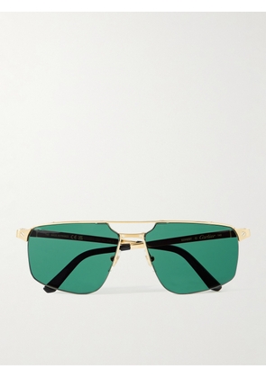 Cartier Eyewear - Aviator-Style Gold-Tone Sunglasses - Men - Gold