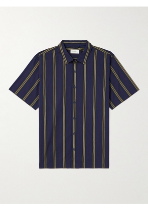 SATURDAYS NYC - Bruce Striped Cotton-Voile Shirt - Men - Blue - S