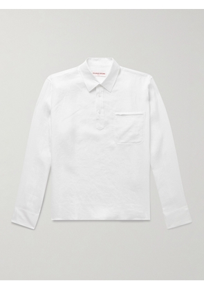 Orlebar Brown - Shanklin Linen Half-Placket Shirt - Men - White - S