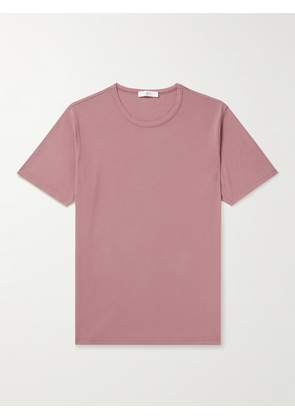 Mr P. - Garment-Dyed Cotton-Jersey T-Shirt - Men - Pink - XS