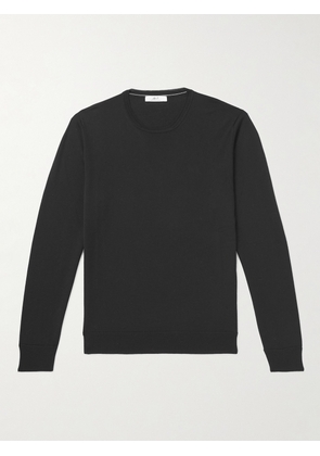 Mr P. - Slim-Fit Merino Wool Sweater - Men - Black - XS