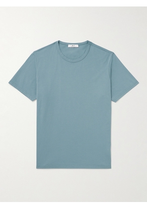 Mr P. - Garment-Dyed Cotton-Jersey T-Shirt - Men - Blue - XS
