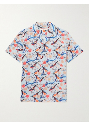 Orlebar Brown - Hibbert Camp-Collar Printed Voile Shirt - Men - White - S