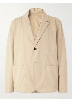 Mr P. - Garment-Dyed Cotton-Twill Blazer - Men - Neutrals - 36
