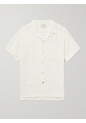 Oliver Spencer - Havana Camp-Collar Striped Linen Shirt - Men - White - S