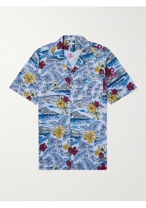 Massimo Alba - Venice Camp-Collar Printed Cotton Shirt - Men - Blue - S