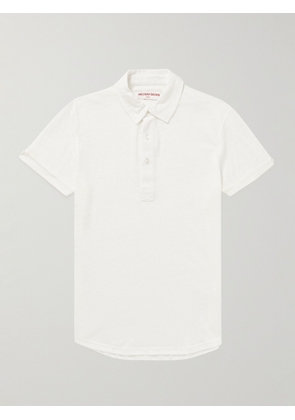 Orlebar Brown - Sebastian Slim-Fit Linen-Jersey Polo Shirt - Men - White - S
