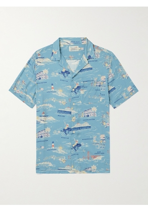 Faherty - Kona Camp-Collar Printed ECOVERO™ Shirt - Men - Blue - S