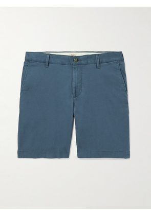 Faherty - Island Life Straight-Leg Organic Cotton-Blend Shorts - Men - Blue - UK/US 28