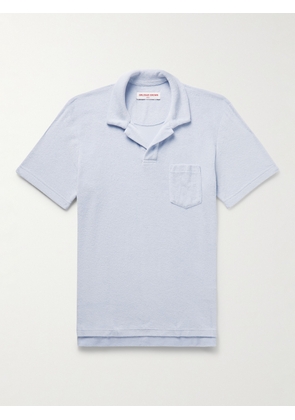 Orlebar Brown - Slim-Fit Cotton-Terry Polo Shirt - Men - Blue - S