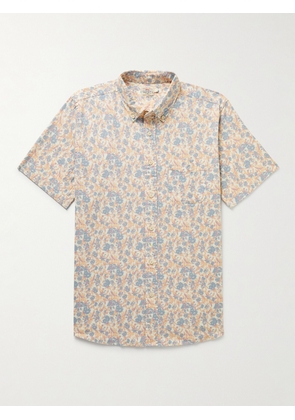 Faherty - Breeze Slim-Fit Floral-Print Hemp-Blend Shirt - Men - Neutrals - S