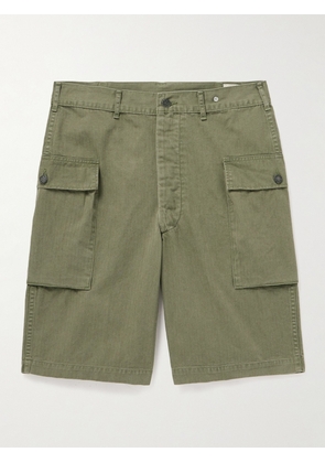 OrSlow - US Army Cotton-Herringbone Shorts - Men - Green - 1