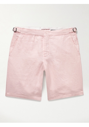 Orlebar Brown - Norwich Slim-Fit Linen Shorts - Men - Pink - UK/US 28