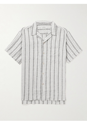 Oliver Spencer - Havana Camp-Collar Striped Linen Shirt - Men - Gray - S