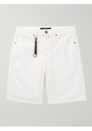 Incotex - Straight-Leg Stretch-Cotton Gabardine Shorts - Men - White - UK/US 29