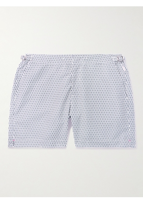 Orlebar Brown - Bulldog Geo Straight-Leg Mid-Length Printed Swim Shorts - Men - Blue - UK/US 28