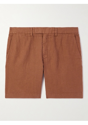 Mr P. - Straight-Leg Linen Bermuda Shorts - Men - Red - 28