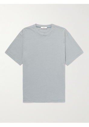 Mr P. - Striped Cotton-Jersey T-Shirt - Men - Gray - XS