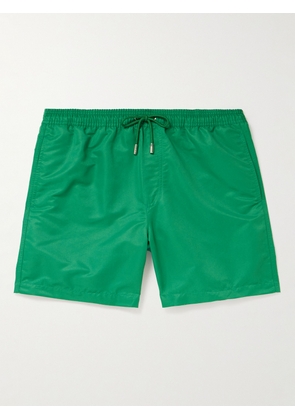 Mr P. - Straight-Leg Mid-Length Swim Shorts - Men - Green - XS