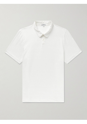 James Perse - Slub Cotton and Linen-Blend Jersey Polo Shirt - Men - White - 1