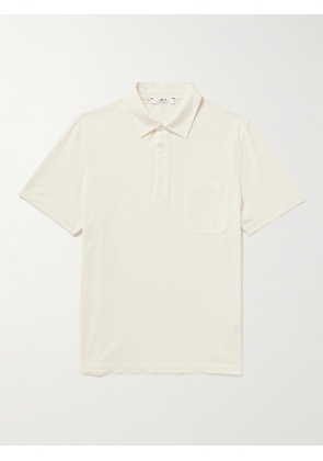 Mr P. - Garment-Dyed Cotton-Jersey Polo Shirt - Men - White - XS